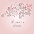 floral Greeting card floral Greeting card