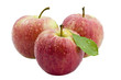 Three Fresh Red Apple