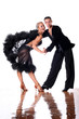 dancers in ballroom against white background dancers in ballroom against white background