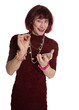 A man dressed as a woman A man dressed as a woman