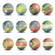 asia, australia and oceania flags set - part 6