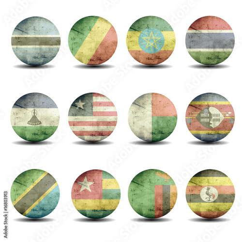 africa flags set - part 2