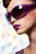 girl in fashion sunglasses
