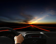 automobile voiture de nuit sur route automobile voiture de nuit sur route