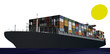 Containerschiff - Perspektive