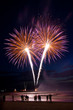 Fireworks on the beach