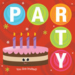 Party Invitation with Cool Background