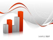 abstract bar graphs with copy space for your text