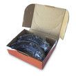Box with sealed expanding  iternal brake shoes isolated.
