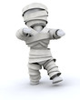 man in halloween mummy costume