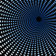Hi-tech blue tunnel, technology wallpaper, background