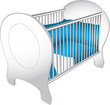 Baby crib illustration
