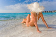 on the beach