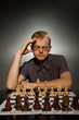Thoughtful chess master ....