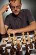 Thoughtful chess master ....