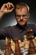 Chess master making smart move ......