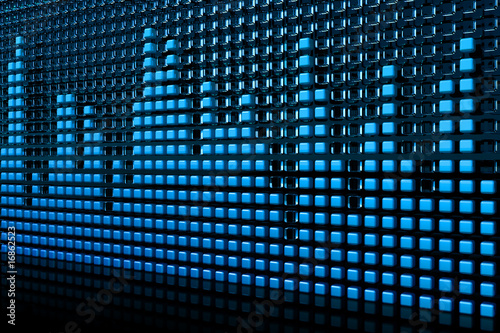 Illustration: Equalizer. Hi-res digitally generated image. Equalizer. Hi-res digitally generated image.