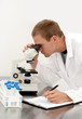 Young male lab technician scientist