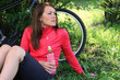 Rest after bicycling