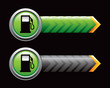 Colored gas pump arrow banners