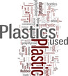 Plastic word cloud