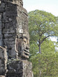 Figure de pierre site Bayon aux temples d'Angkor Figure de pierre site Bayon aux temples d'Angkor