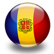 Kugel Andorra Fahne