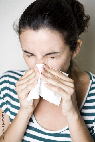 Photo: Woman Sneezing Woman Sneezing