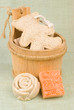 handmade soap and brush