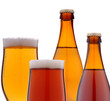 Light and dark beer