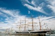 Tallships. Sailboats in fronts of cloudy sky Tallships. Sailboats in fronts of cloudy sky