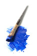 Paintbrush in Extreme Perspective Isoalted on White