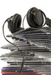 headphone and cd collection