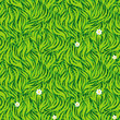 Seamless pattern of green grass. Vector Layered.