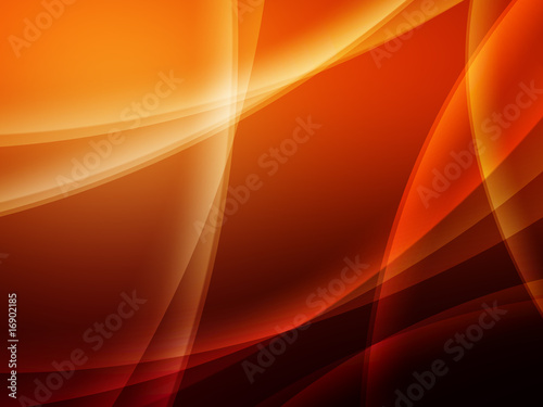 Illustration: Abstract orange Composition with lines and curves Abstract orange Composition with lines and curves