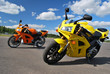motorcycles on the road