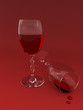Two wine glasses