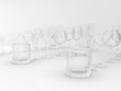 Set of glasses