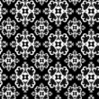 Seamless black and white ornament pattern Seamless black and white ornament pattern
