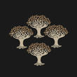 Forest consisting of four trees