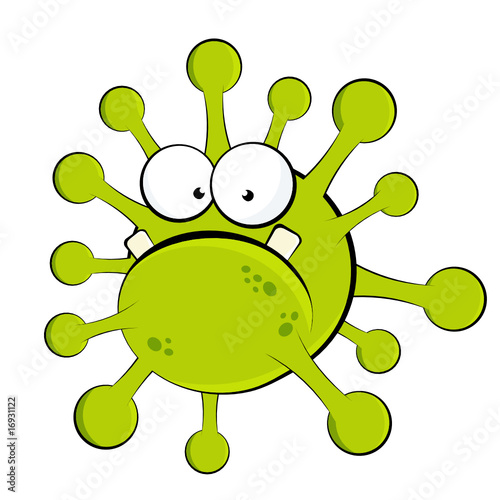 Vektor: bakterie virus krankheit cartoon bakterie virus krankheit cartoon