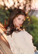 Beautiful young woman on autumn background Beautiful young woman on autumn background