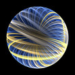 Abstract fractal sphere background