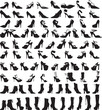 A very large collection of almost 100 shoe silhouettes.