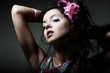 Fashion portrait of young sexy beautiful girl