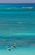 Kayakers on carribean sea