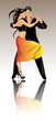 Latin dance couple