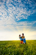couple in the field