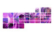 Motif numerique violet