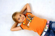 Confident girl in a studio